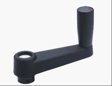 Crank Handle With Smooth Insert And Revolving Hand